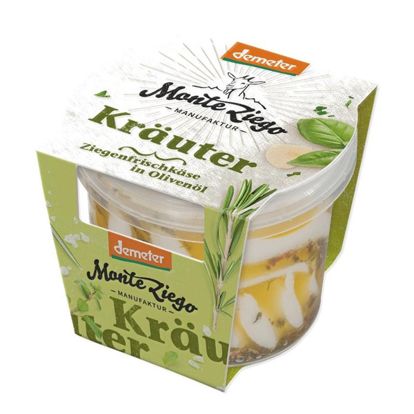 Produktfoto zu Ziegenfrischkäse in Öl mit Kräutern von Monte Ziego