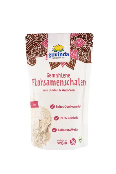 Produktfoto zu Flohsamenschalen gemahlen von Govinda