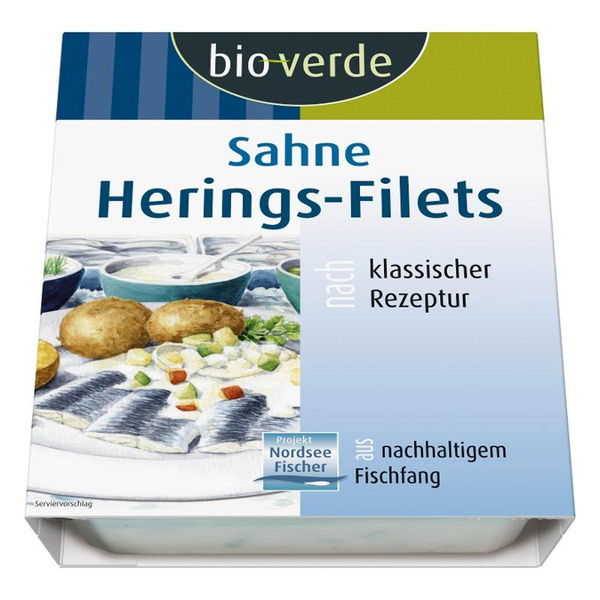 Produktfoto zu Sahne-Heringsfilets von bio-verde