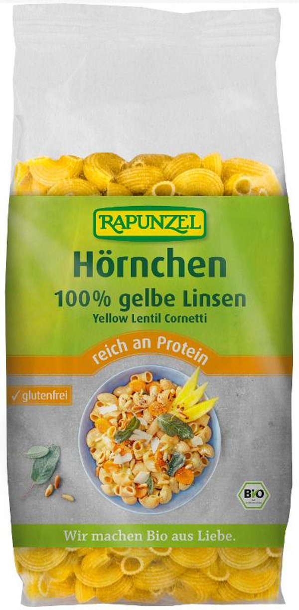 Produktfoto zu Gelbe Linsen Hörnchen von Rapunzel
