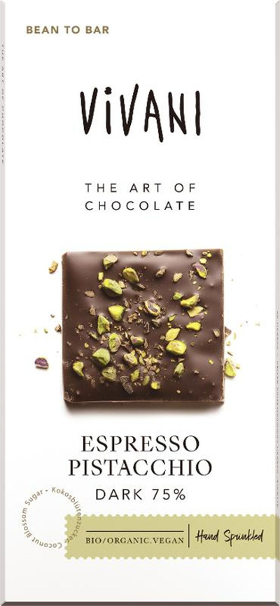 Produktfoto zu Espresso Pistacchio Dark von Vivani