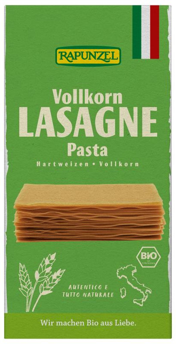 Produktfoto zu Lasagne Platten, Vollkorn von Rapunzel