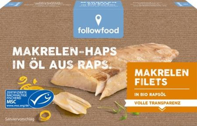 Produktfoto zu Makrelen Filets in Rapsöl von followfood