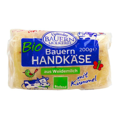 Produktfoto zu Harzer mit Kümmel  1 % Fett von der Upländer Bauernmolkerei