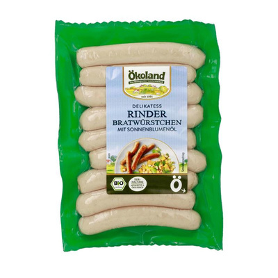 Produktfoto zu Delikatess Rinder-Bratwürstchen von Ökoland