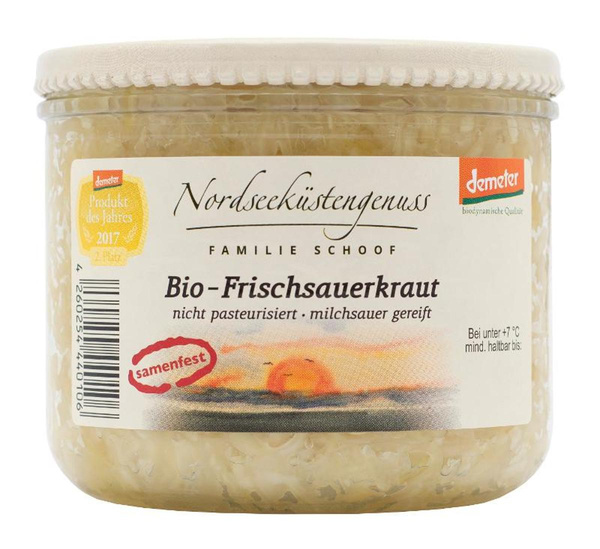 Produktfoto zu Frischsauerkraut im Glas von der Nordseeküste