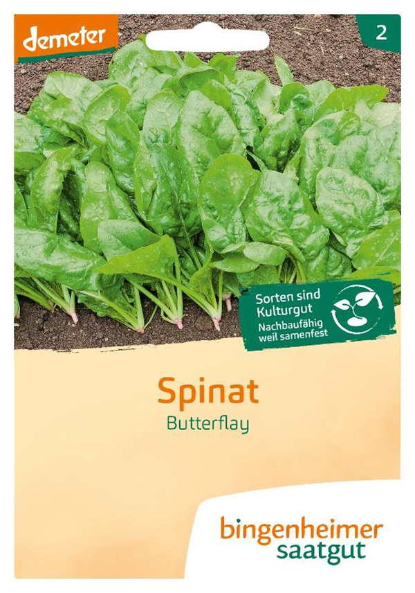 Produktfoto zu Saatgut Spinat Butterflay von Bingenheimer Saatgut