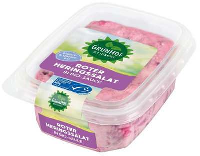 Produktfoto zu Roter Heringssalat in Sauce von Grünhof