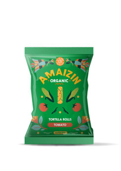 Produktfoto zu Maischips Rollen Tomate von Amaizin