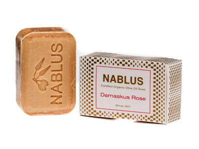 Produktfoto zu Olivenölseife Damaskus Rose aus Nablus in Palästina
