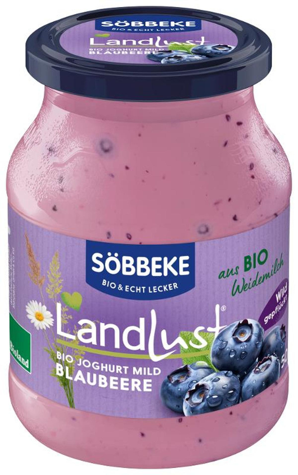 Produktfoto zu Joghurt Pur Blaubeere von Söbbeke