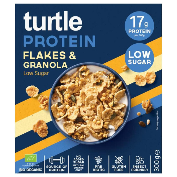 Produktfoto zu Protein Flakes Granola low sugar von turtle