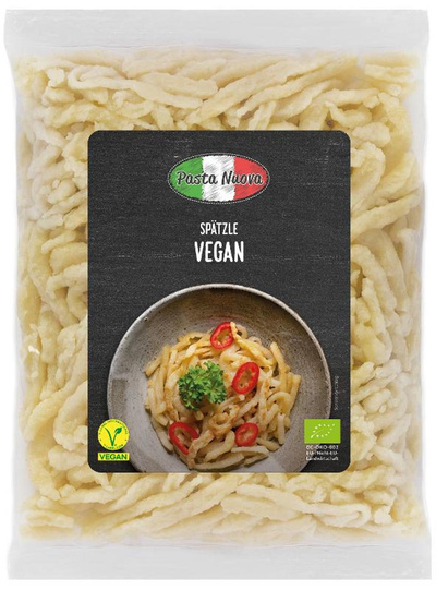 Produktfoto zu vegane, frische Spätzle von Pasta Nuova