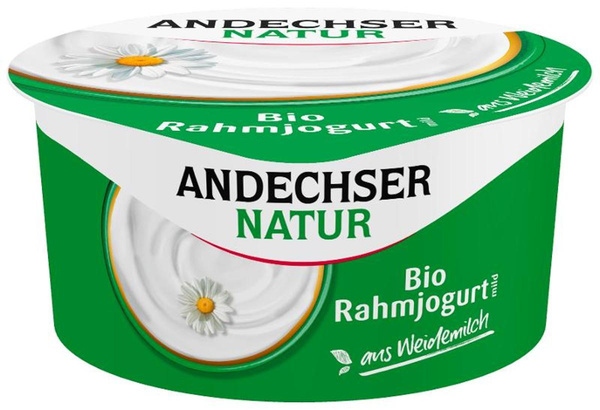 Produktfoto zu Rahmjoghurt natur, 10% von Andechser