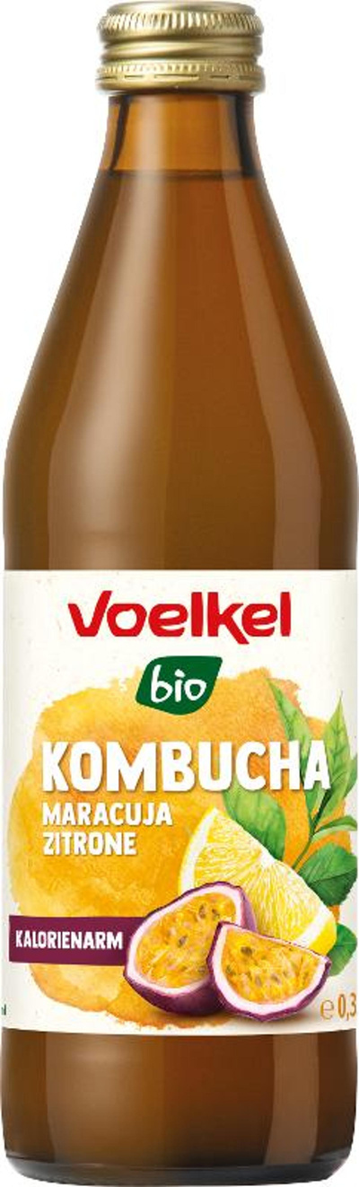 Produktfoto zu Kombucha Maracuja Zitrone von Voelkel