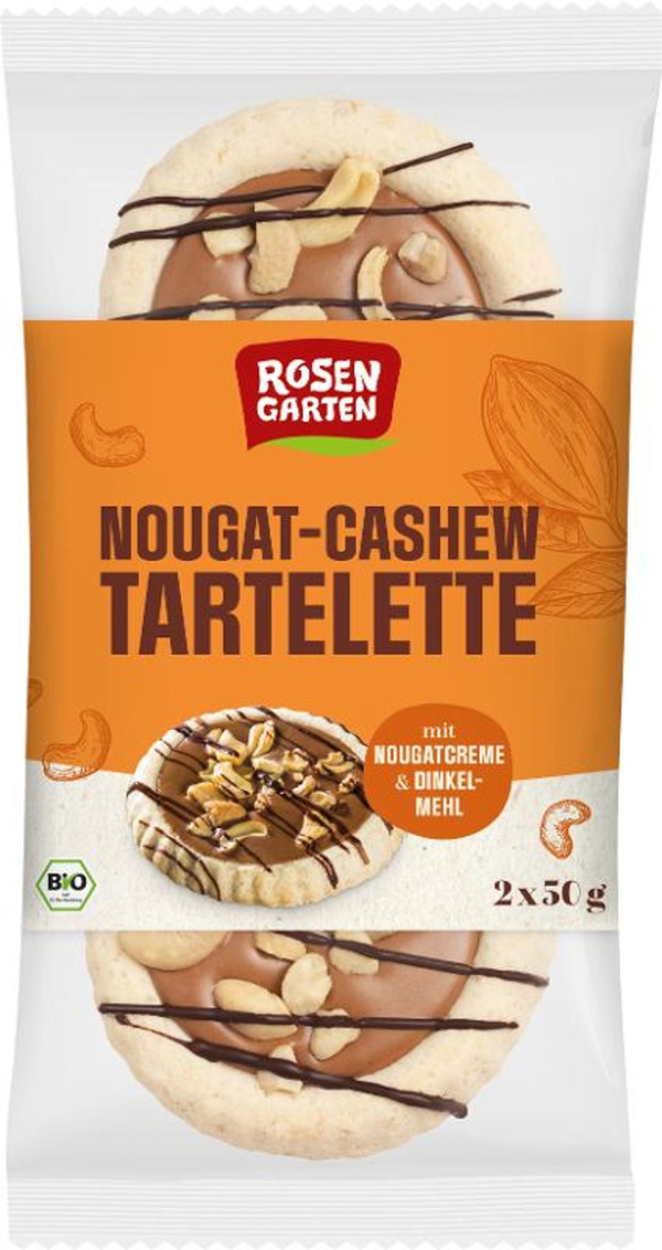 Produktfoto zu Nougat Cashew Tartelette Duo von Rosengarten