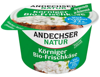 Produktfoto zu Körniger Frischkäse 20% Fett von Andechser