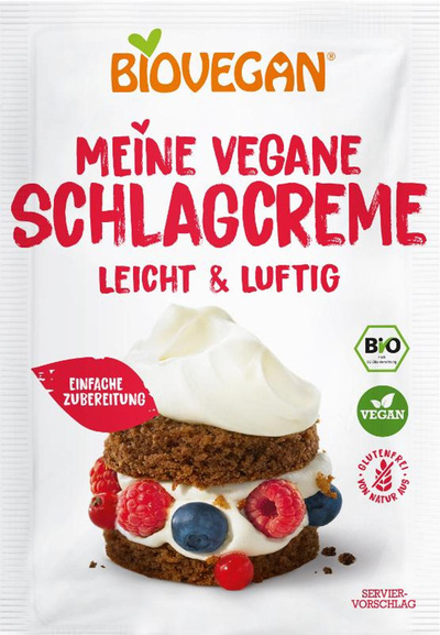 Produktfoto zu Schlagcreme - vegane, fettarme Sahnealternative