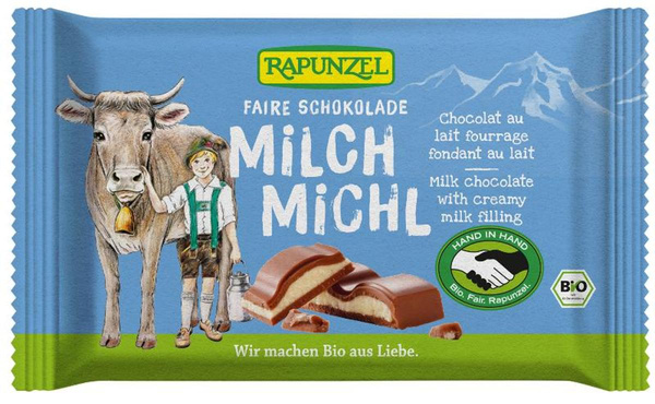 Produktfoto zu Milch Michl Schokolade mit Milchfüllung von Rapunzel