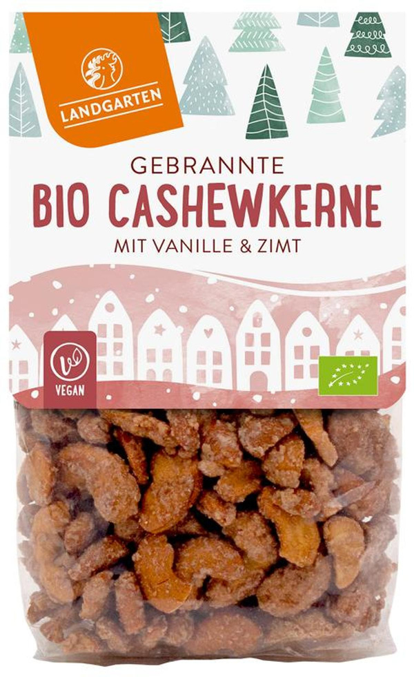 Produktfoto zu Gebrannte Cashewkerne mit Vanille & Zimt von Landgarten
