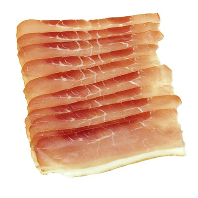 Produktfoto zu Schinkenspeck, geräuchert und geschnitten, ca. 100g von Fleischerei Burchhardt