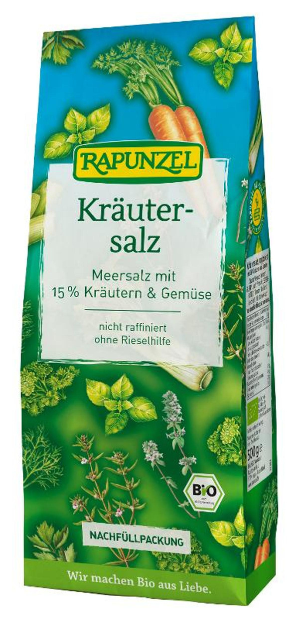 Produktfoto zu Rapunzel Kräutersalz Nachfüllbeutel