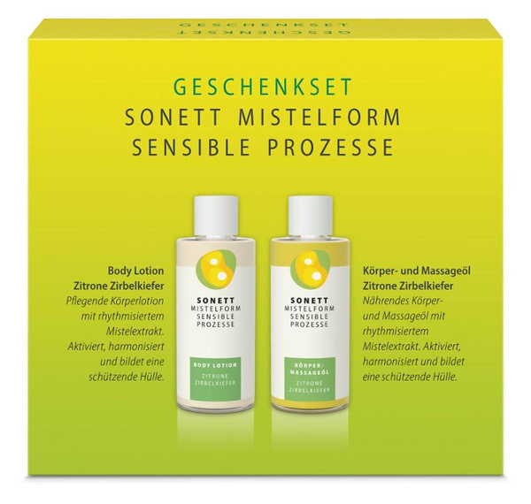 Produktfoto zu Geschenkset Mistelform Zitrone-Zirbelkiefer von Sonett