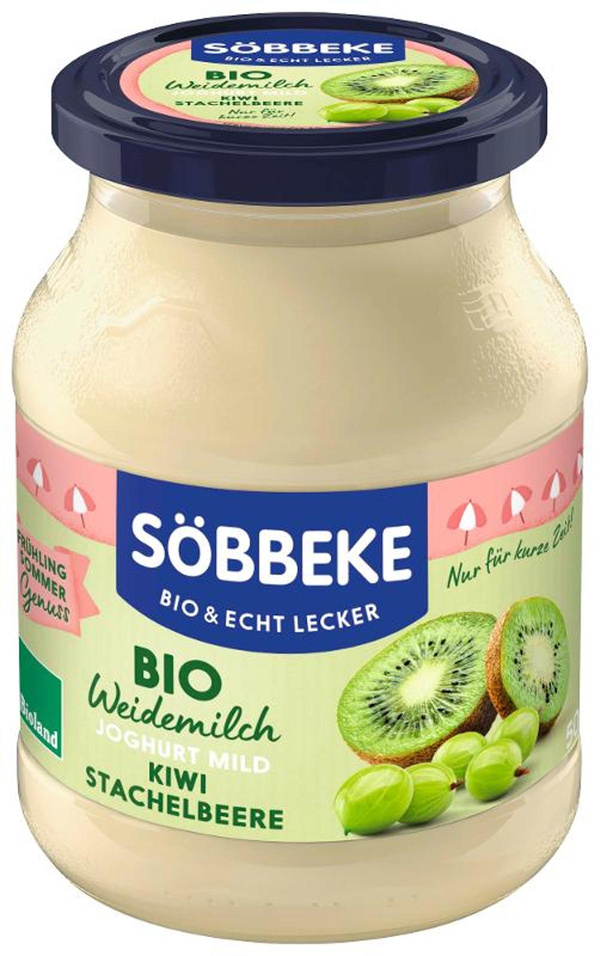 Produktfoto zu Joghurt Kiwi & Stachelbeere von Söbbeke