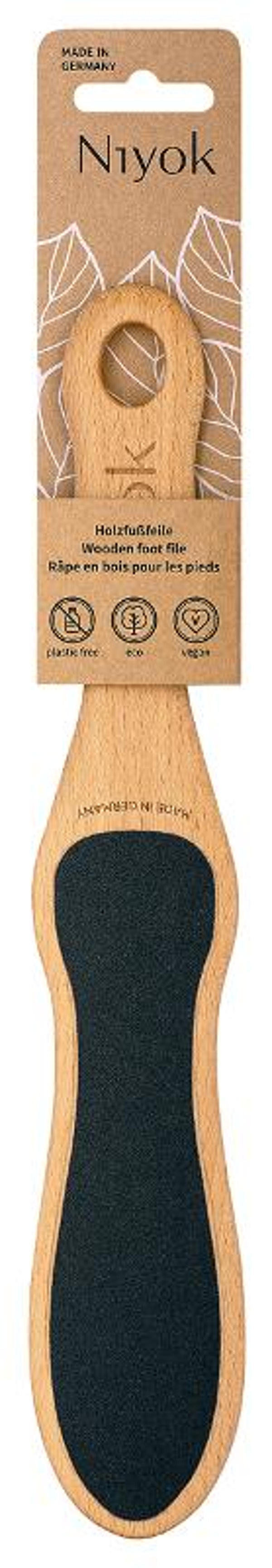 Produktfoto zu Fußfeile aus Buchenholz non Niyok