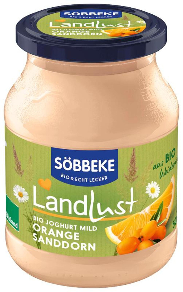 Produktfoto zu Joghurt Sanddorn-Orange von Söbbeke
