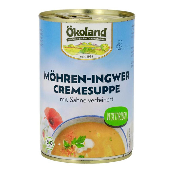 Produktfoto zu Möhren-Ingwer Cremesuppe von Ökoland