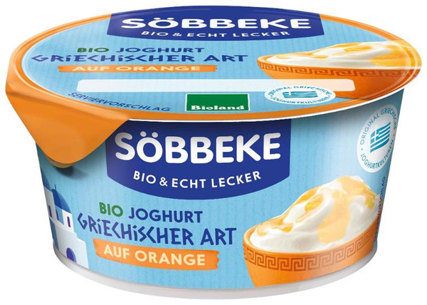 Produktfoto zu Joghurt griech. Art auf Orange von Söbbeke