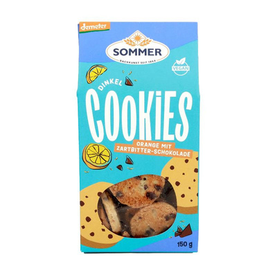 Produktfoto zu Dinkel Schoko Orange Cookies von SOMMER