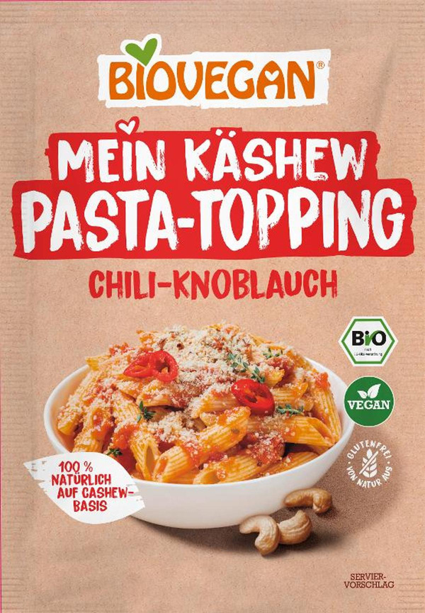 Produktfoto zu Veganes Pasta Topping Chili Knoblauch von Biovegan