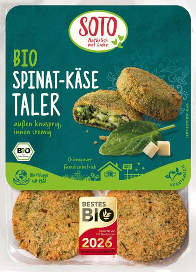 Produktfoto zu Spinat Käse Taler von Soto