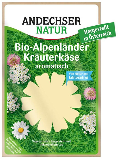 Produktfoto zu Kräuterkäse in Scheiben von Alpenländer