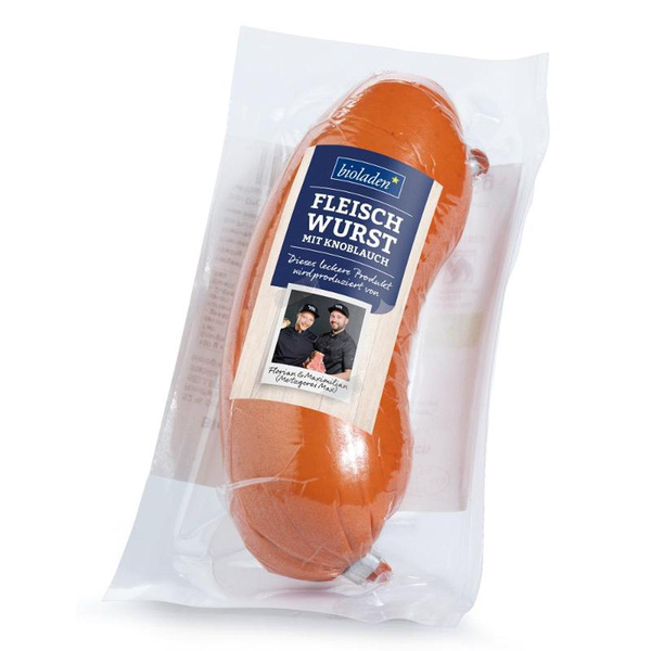 Produktfoto zu Fleischwurst mit Knoblauch von bioladen