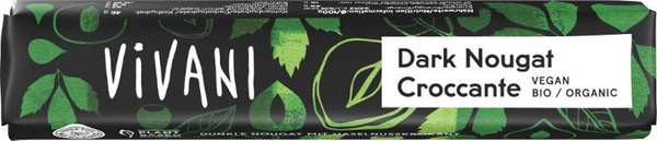 Produktfoto zu Dark Nougat Riegel von Vivani