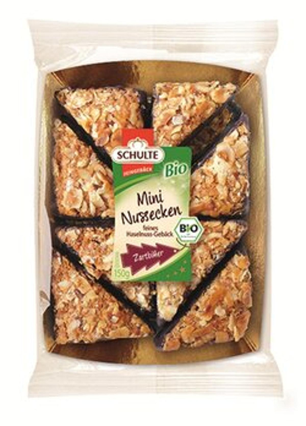 Produktfoto zu Mini Nussecke Zartbitter von Schulte Feingebäck
