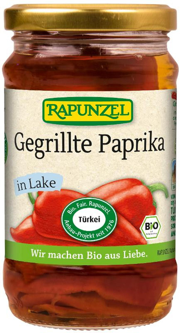 Produktfoto zu Rapunzel Gegrillte Paprika in Lake