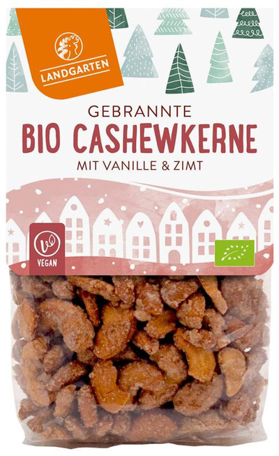 Produktfoto zu Gebrannte Cashewkerne mit Vanille & Zimt von Landgarten