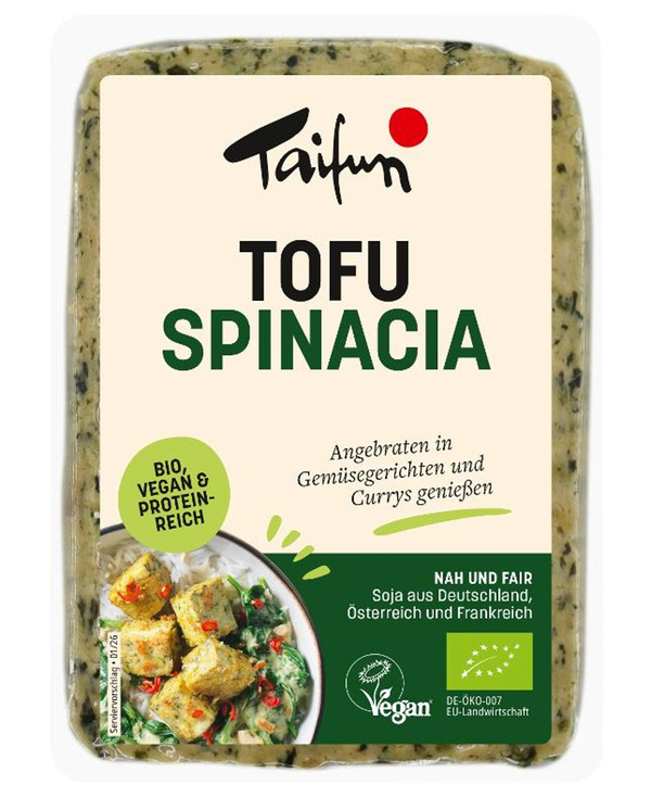 Produktfoto zu Tofu Spinacia  von Taifun