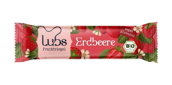 Produktfoto zu Erdbeer Fruchtriegel von Lubs
