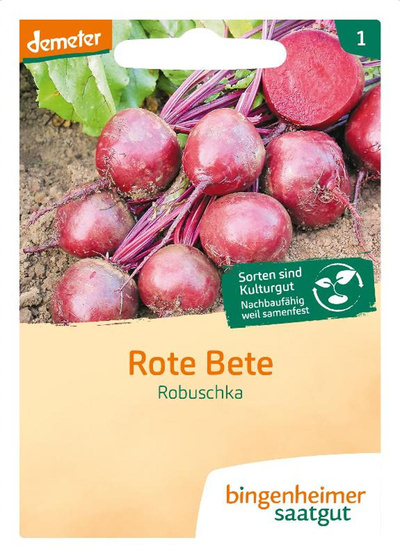 Produktfoto zu Saatgut Rote Bete Robuschka von Bingenheimer Saatgut