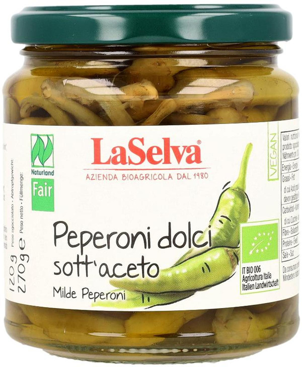 Produktfoto zu Milde Peperoncino in Weinessig von LaSelva
