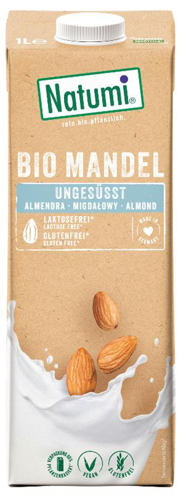 Produktfoto zu Mandeldrink Natural ungesüßt von Natumi