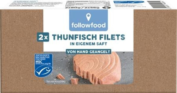 Produktfoto zu Thunfisch im eigenen Saft im Doppelpack von followfood