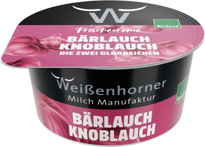 Produktfoto zu Frischcreme Bärlauch-Knoblauch von Weißenhorner
