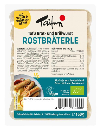 Produktfoto zu Tofu-Rostbräterle von Taifun