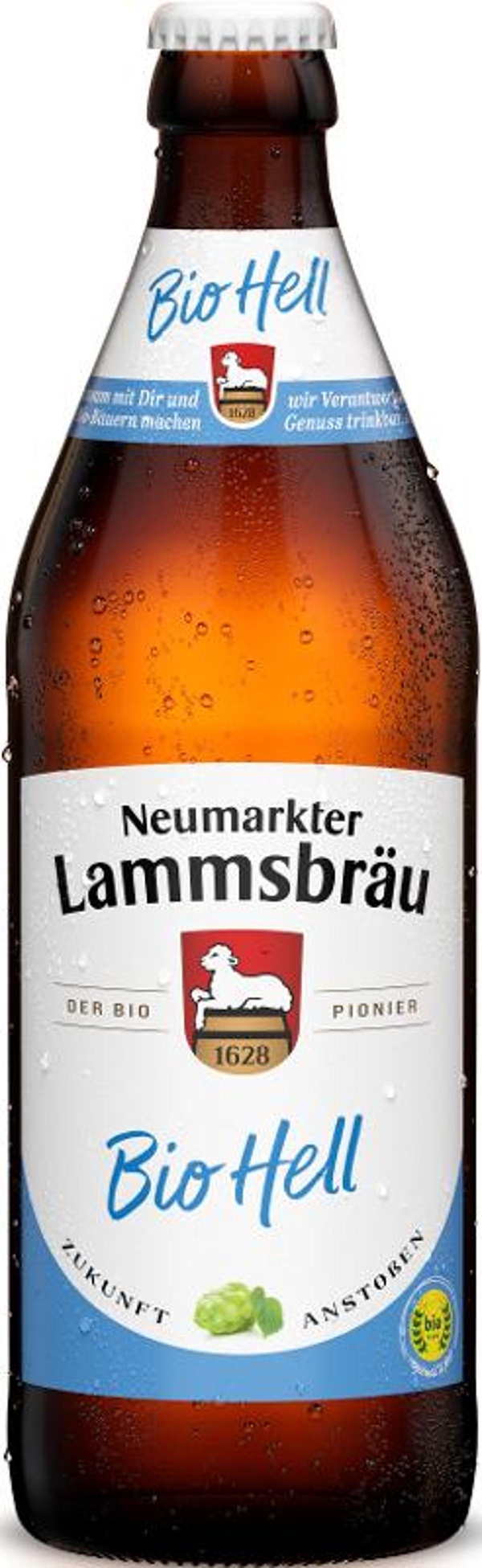 Produktfoto zu 10er Kasten Bio Hell von Lammsbräu